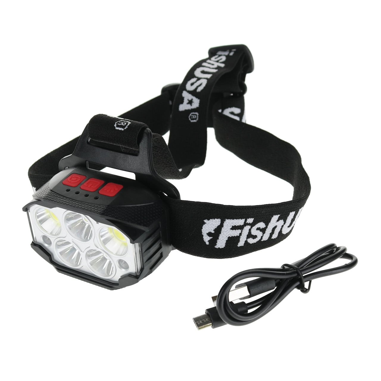 FishUSA Premium Fishing Headlamp with included charging cable