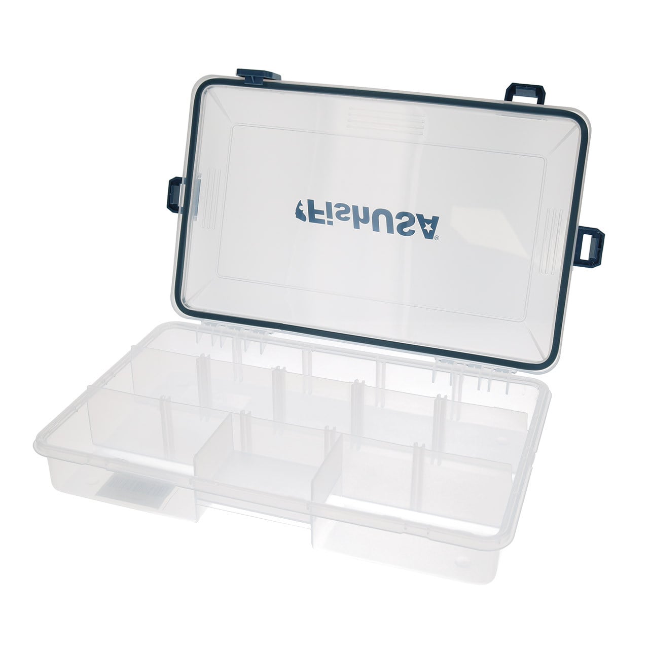 FishUSA Flagship Medium Waterproof Tackle Box open