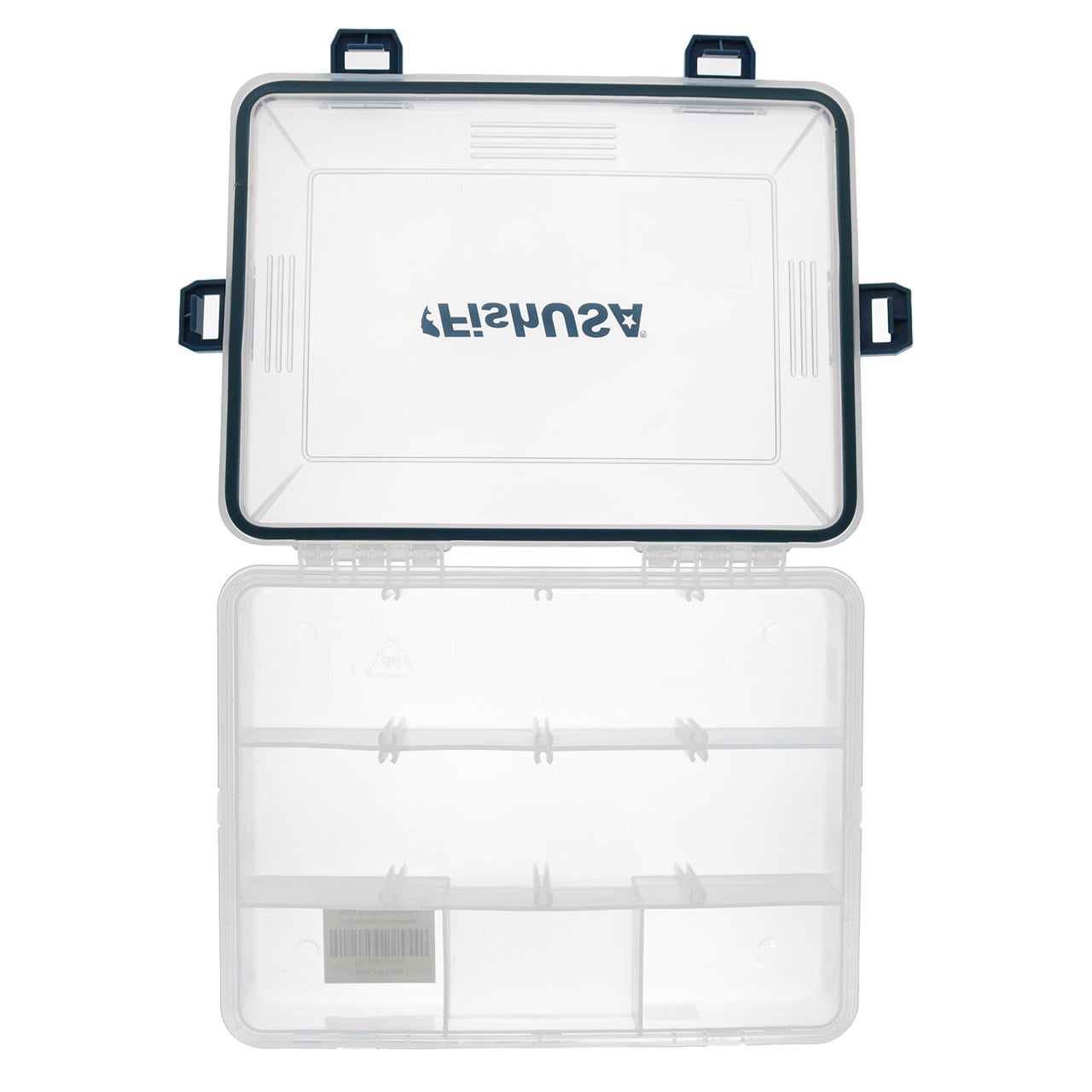 FishUSA Flagship Small Waterproof Tackle Box open from above