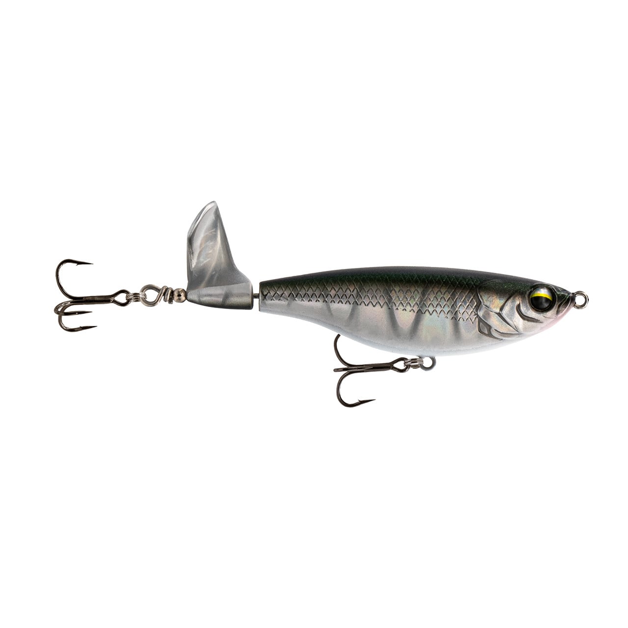 6th Sense Scramble 106 Topwater Lure color Flat Platinum