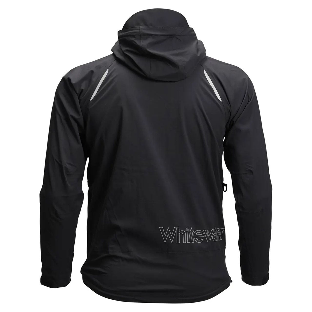 Whitewater Riparian Jacket color Black back and adjustable hood