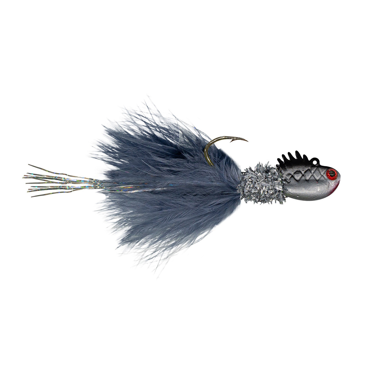 1Standard Fishing Minno4 Hair Jig color Silver Shad