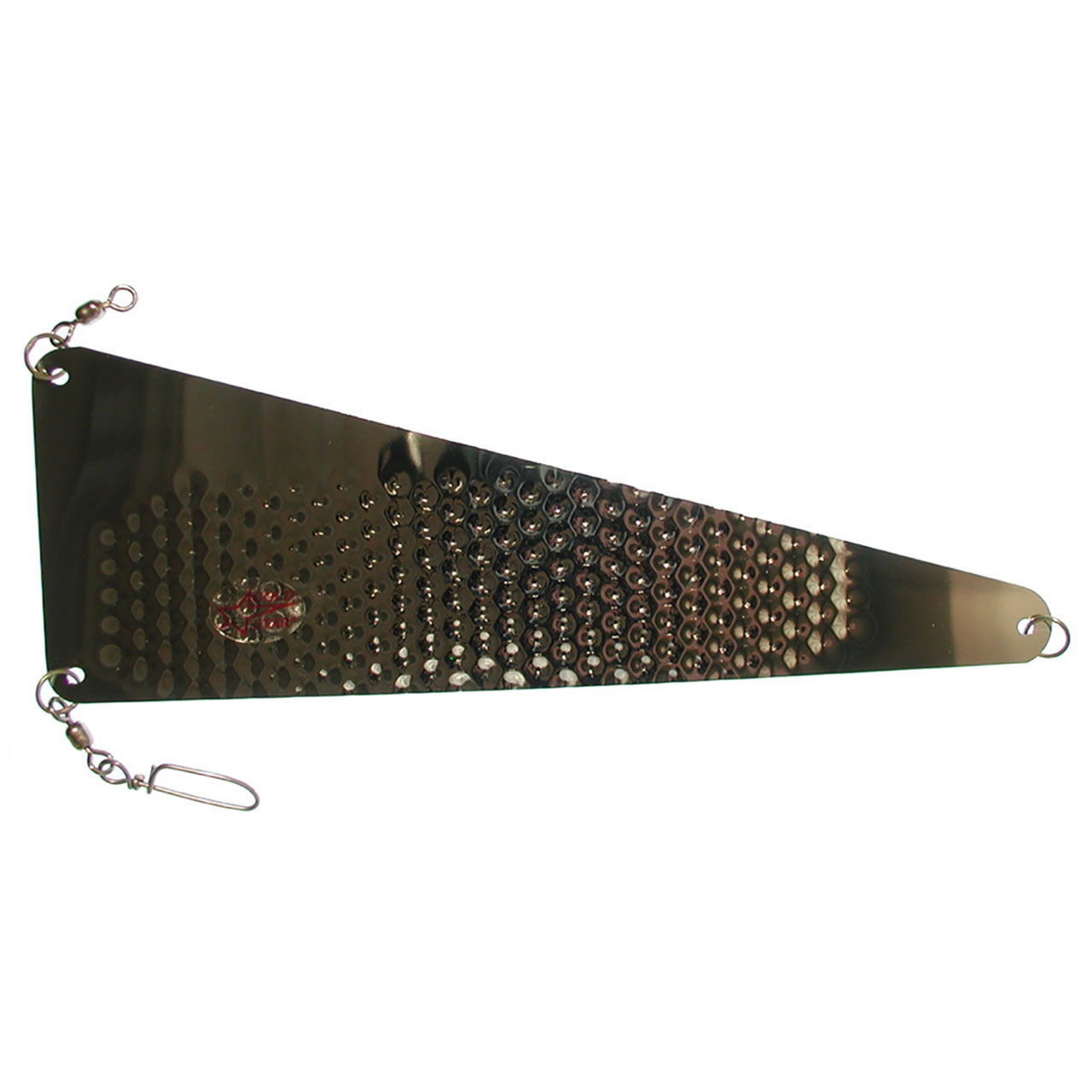 Silver Horde Rudder Flasher color Hammered Chrome