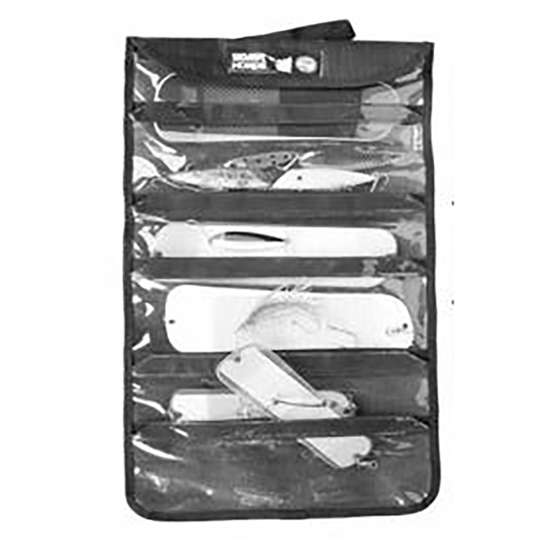 Silver Horde Flasher & Lure Storage Bag open with display items not included