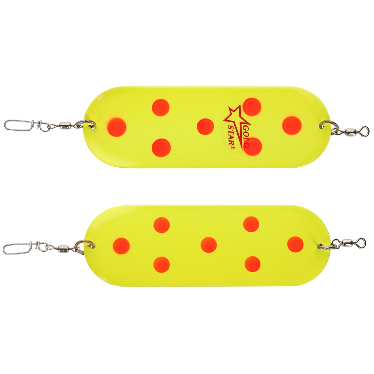 Silver Horde Dodger color Chartreuse Fire Dots