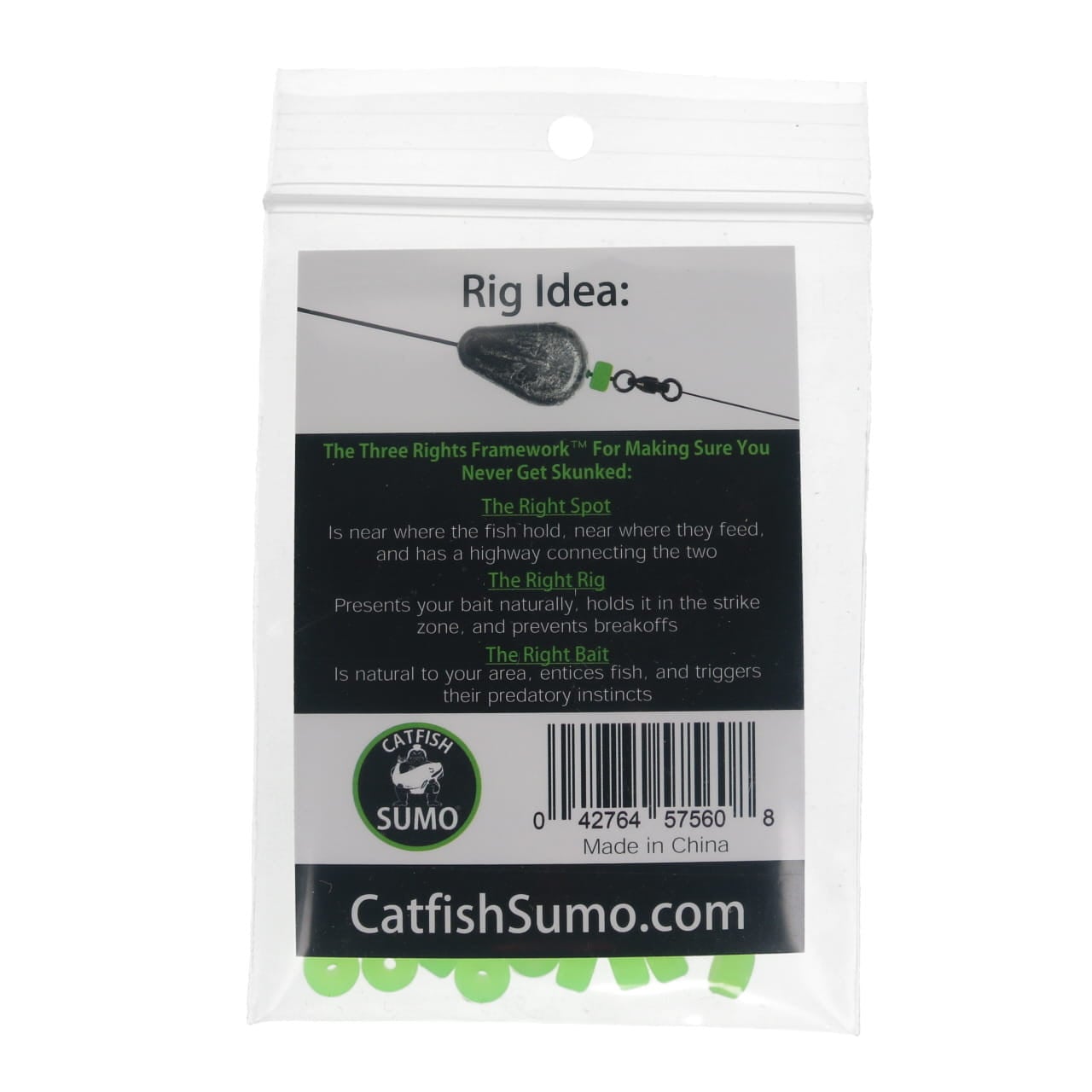 Catfish Sumo Sinker Bumpers in package back