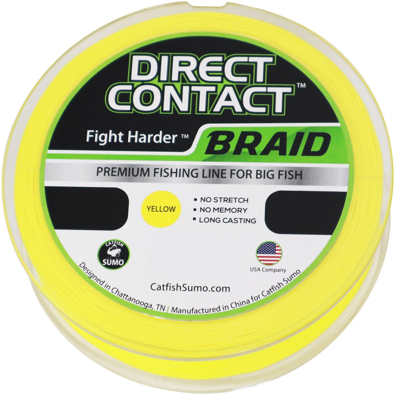 Catfish Sumo Direct Contact Braided Line color Yellow