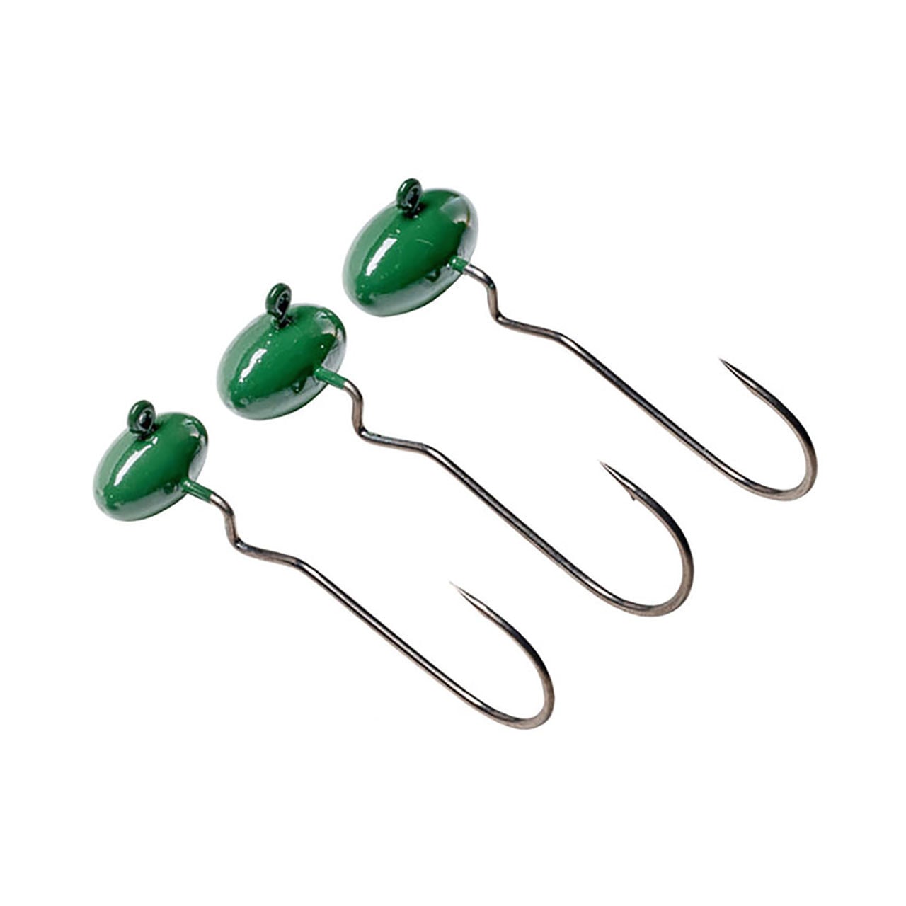 SPRO Skip Gap Shaky Head Football Jighead - 3/0 Hook all sizes in color Green Pumpkin