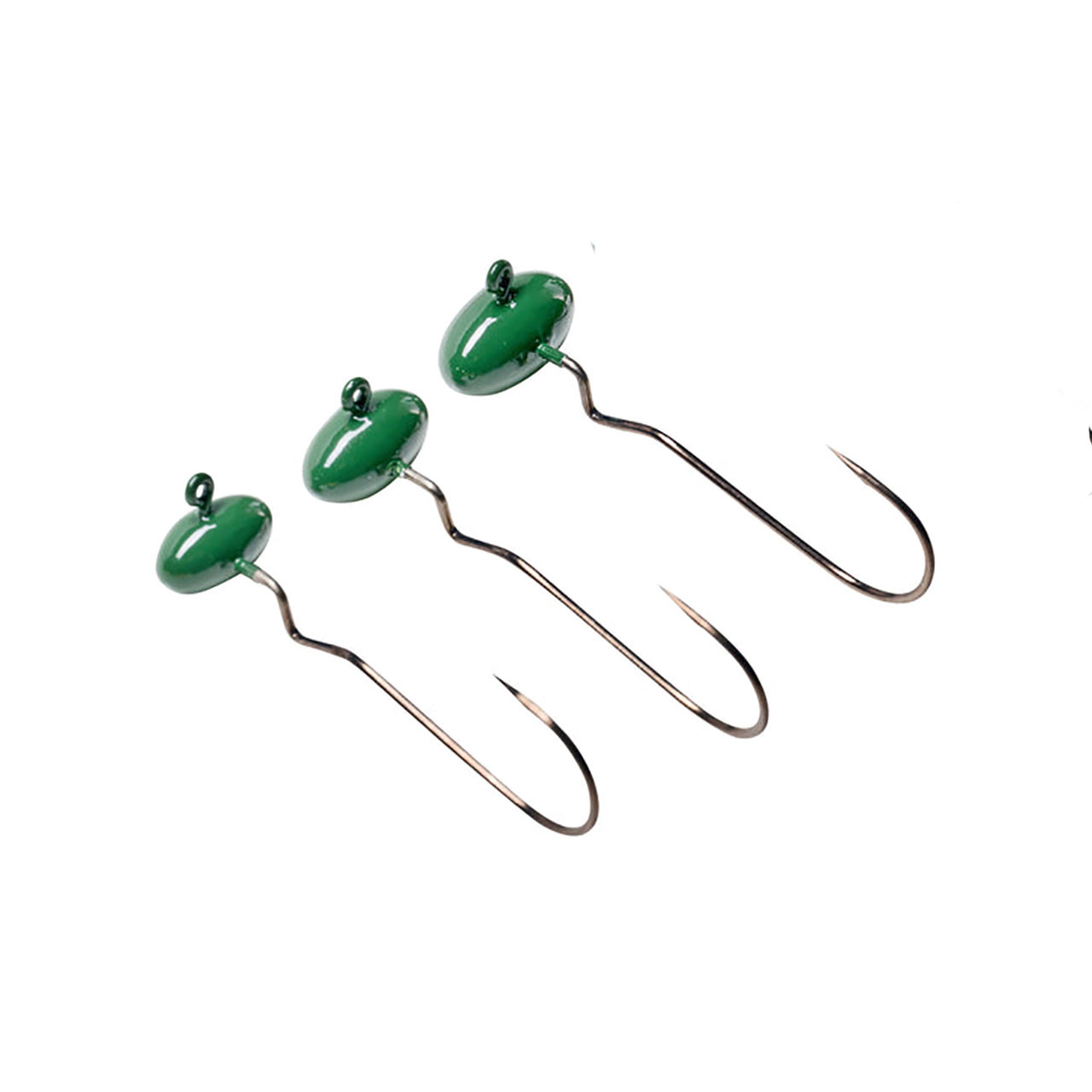 SPRO Skip Gap Shaky Head Football Jighead - 4/0 Hook in all sizes color Green Pumpkin