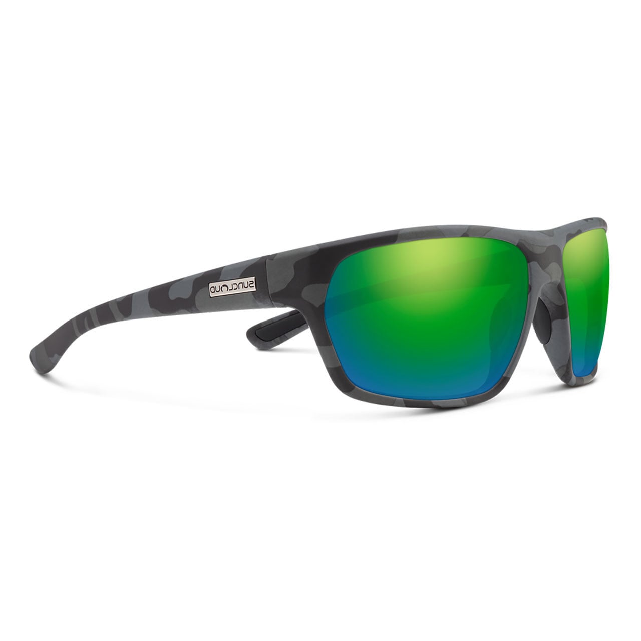 Suncloud Eyewear Boone Polarized Sunglasses color Matte Sunfish Polarized Green Mirror