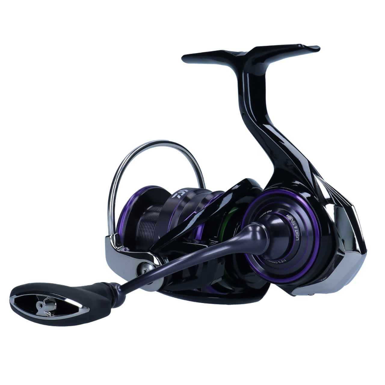 Daiwa Prorex MQ LT Spinning Reel view of the handle