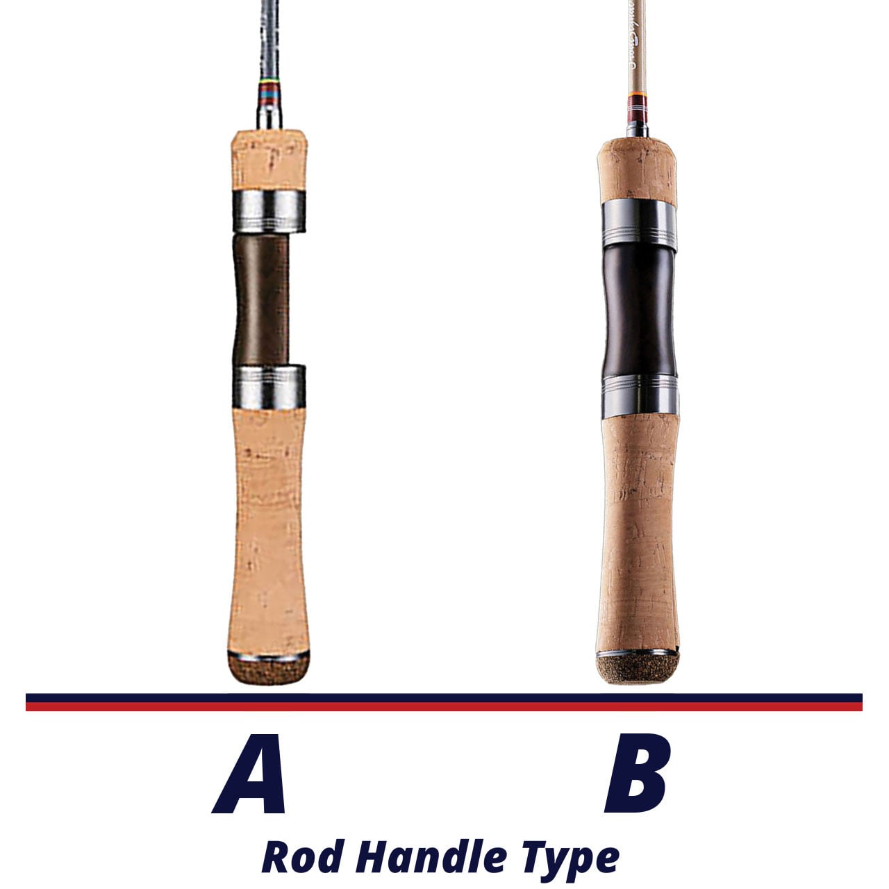 Jackson Trout Signal Spinning Rod handle comparison chart