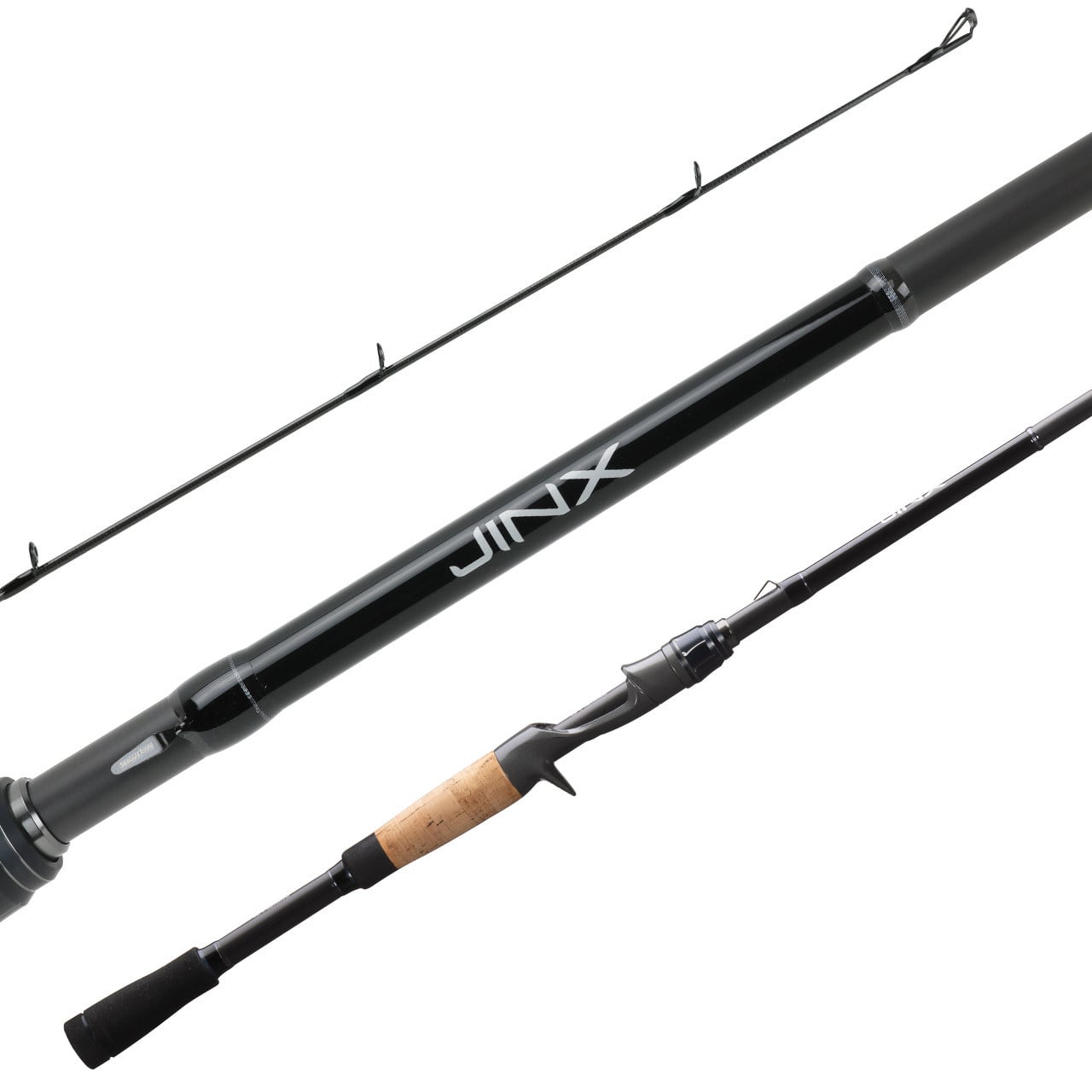 13 Fishing Jinx Casting Rod model JINXC68M-F tri pic showing the guides, blank and handle