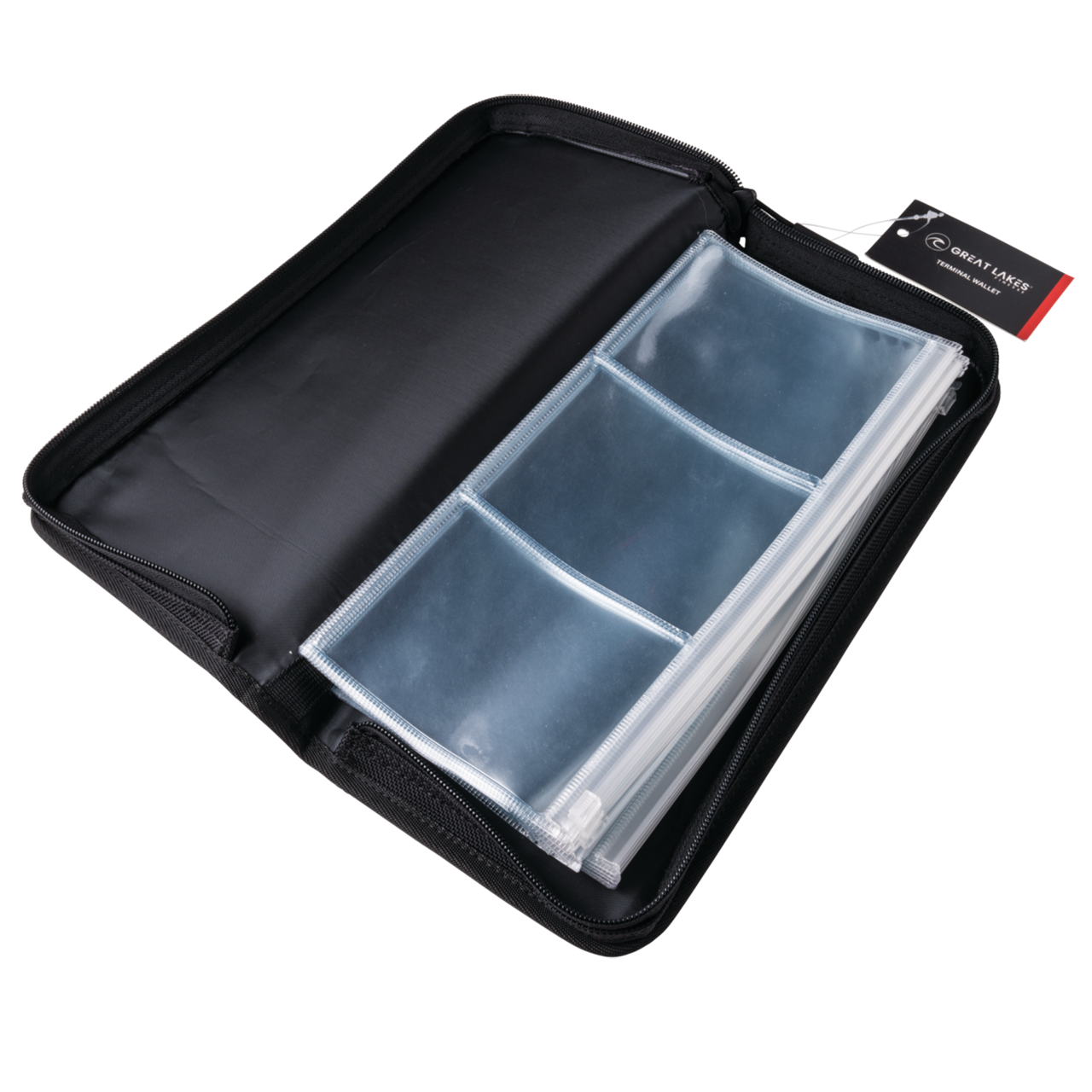 Great Lakes Finesse Terminal Wallet with included 3.5 X 4.5 waterproof pockets