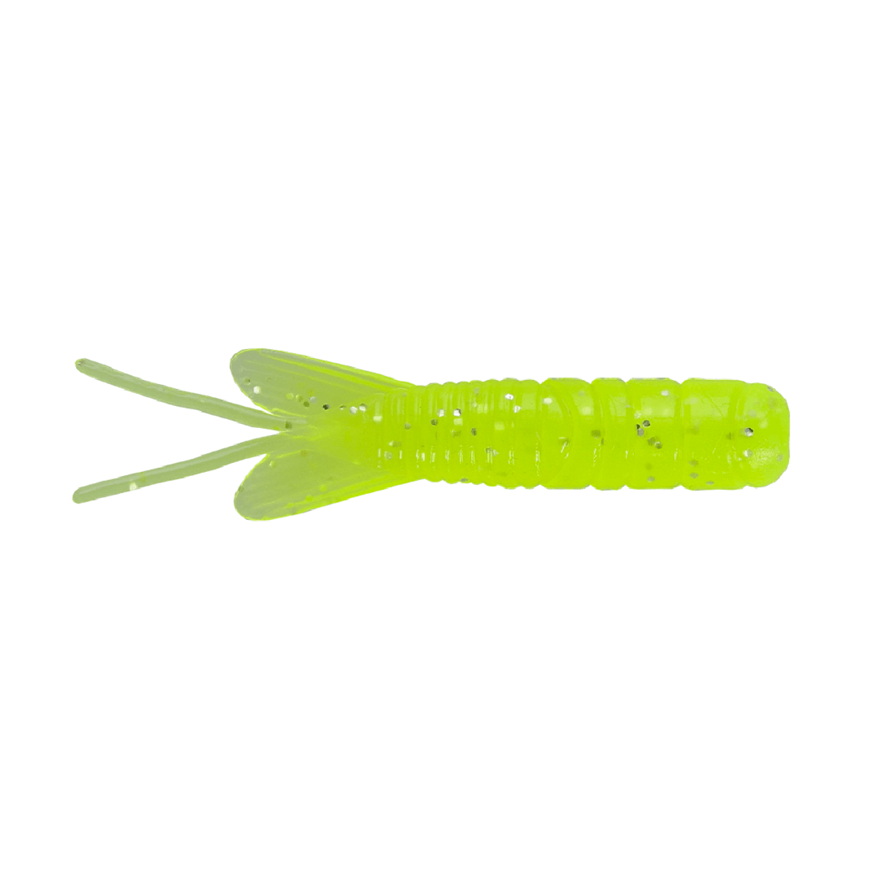 Northland Pan-Candy Larvae Bug Soft Bait color Silver Chartreuse