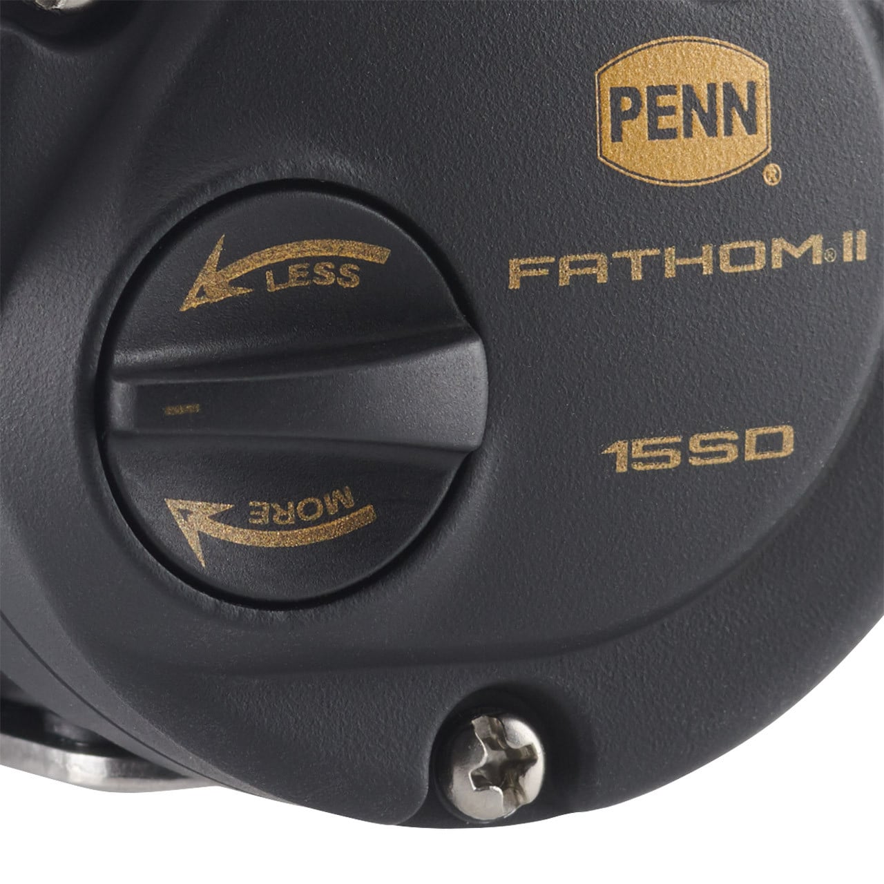 Penn Fathom II Star Drag Conventional Reel model FTHII15SD showing magnetic casting brake only on models FTHII12SD and FTHII15SD