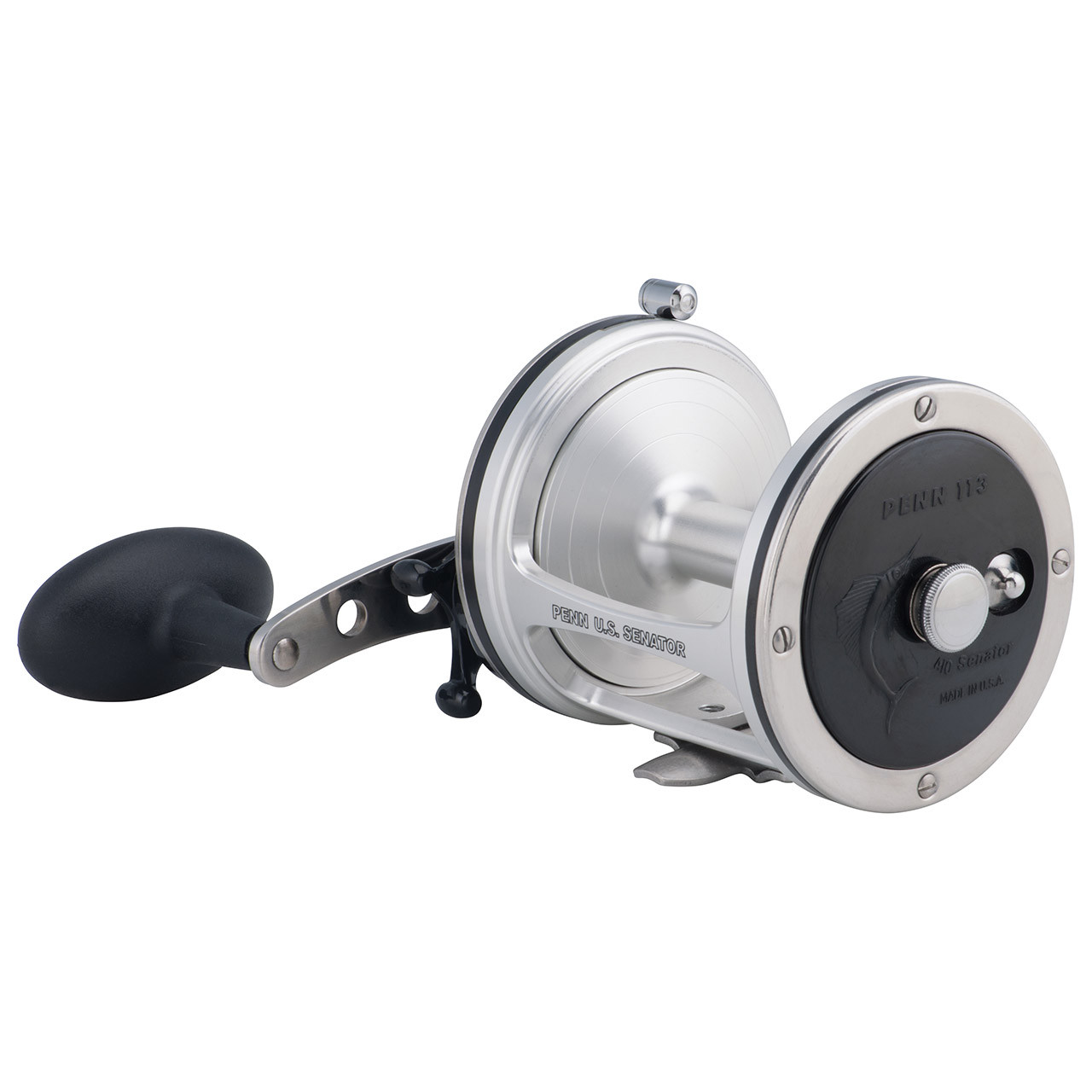 Penn US Senator Conventional Reel model US113W opposite side of handle