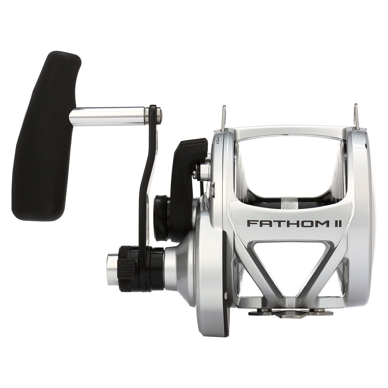 Penn Fathom II Lever Drag 2-Speed Conventional Reel model FTHII80LD2 front view of reel