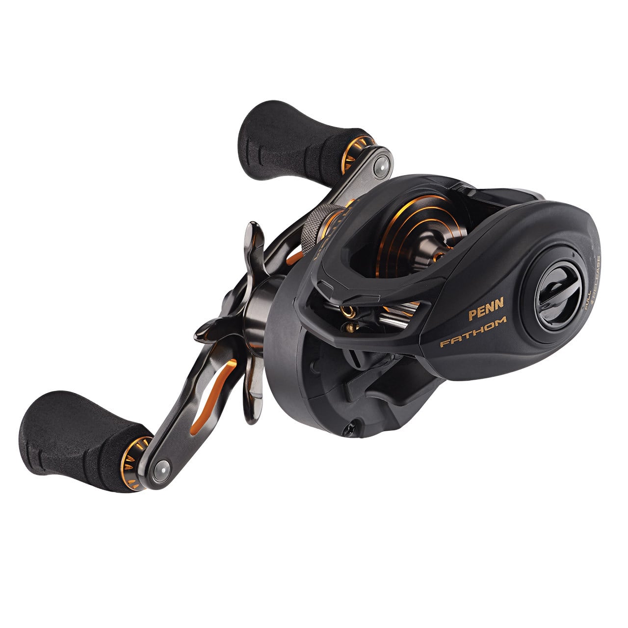 Penn Fathom Low Profile Casting Reel model FTH200LP handle A opposite side of handle