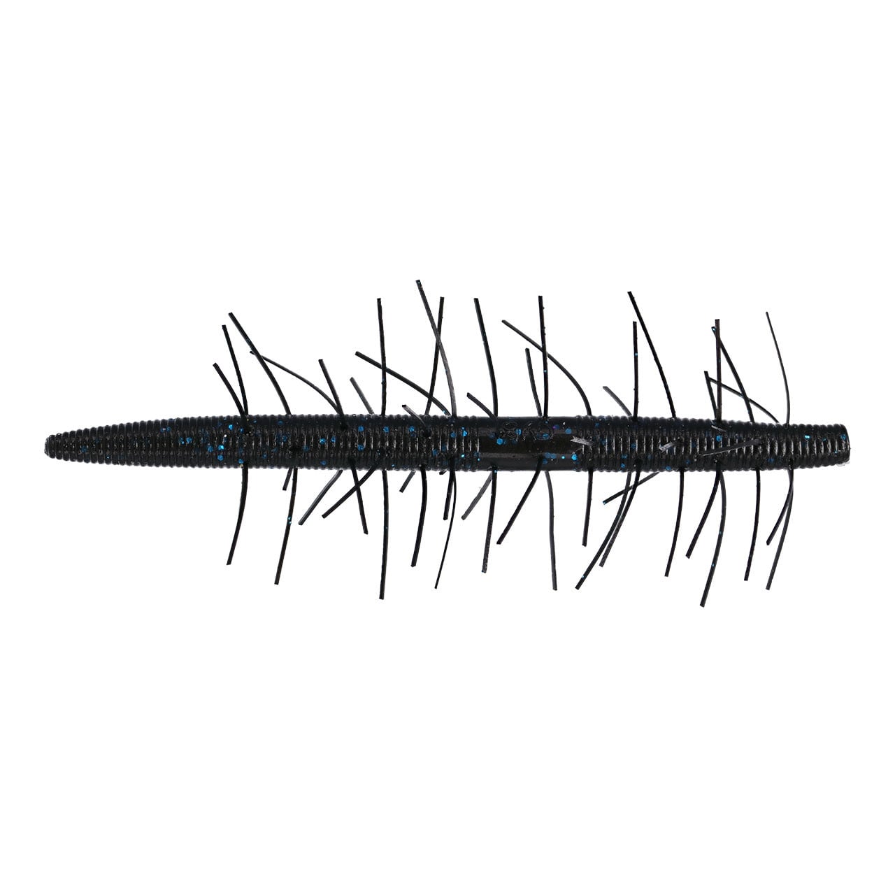 Yamamoto Fuzzy Senko Soft Bait color Black w Blue Flake