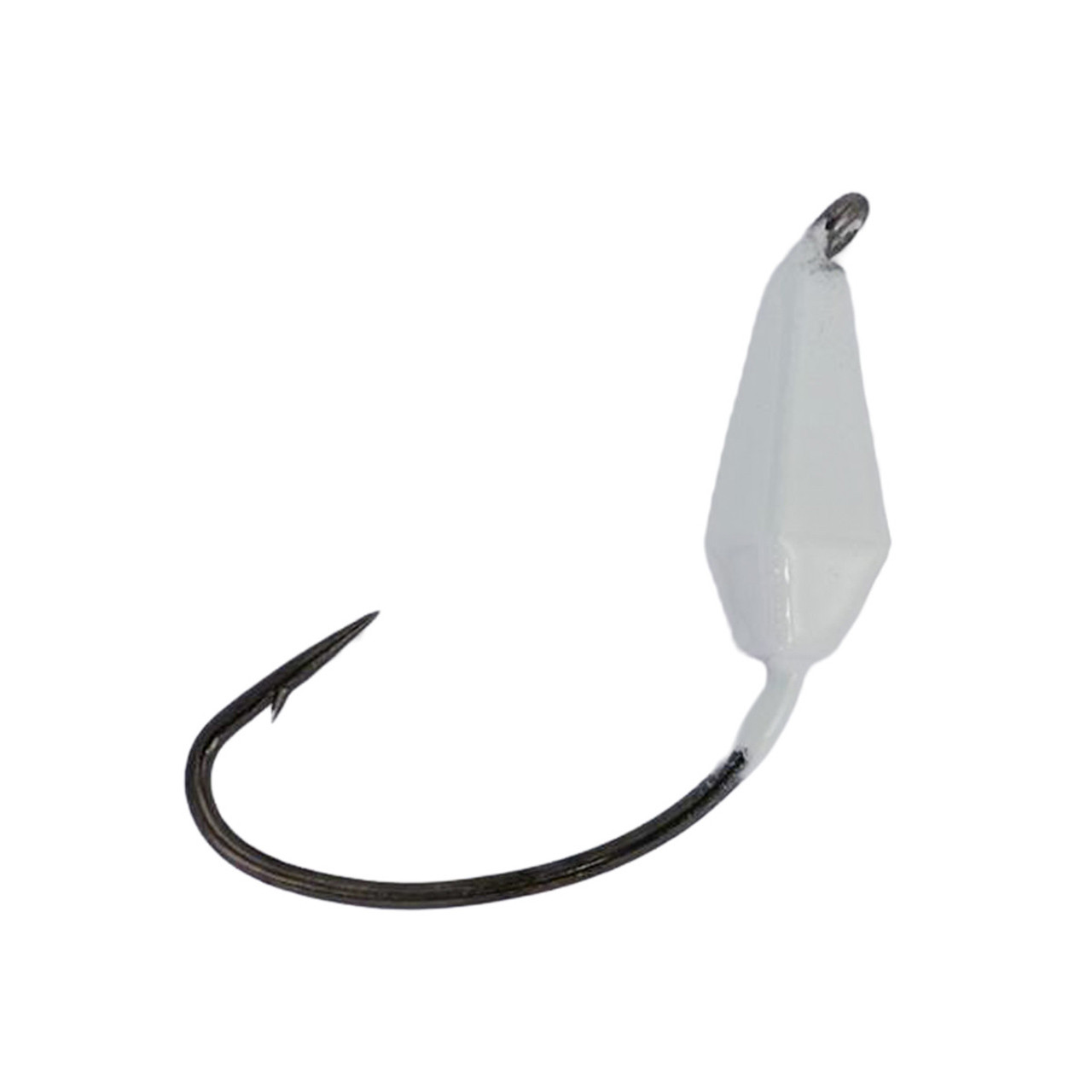Northland Tungsten Bobber Jig Head color Super-Glo White