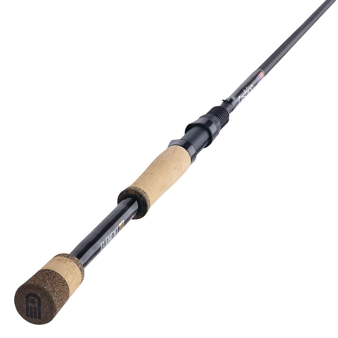 Cashion Element Z2 Texas Inshore Spinning Rod close up of butt cap