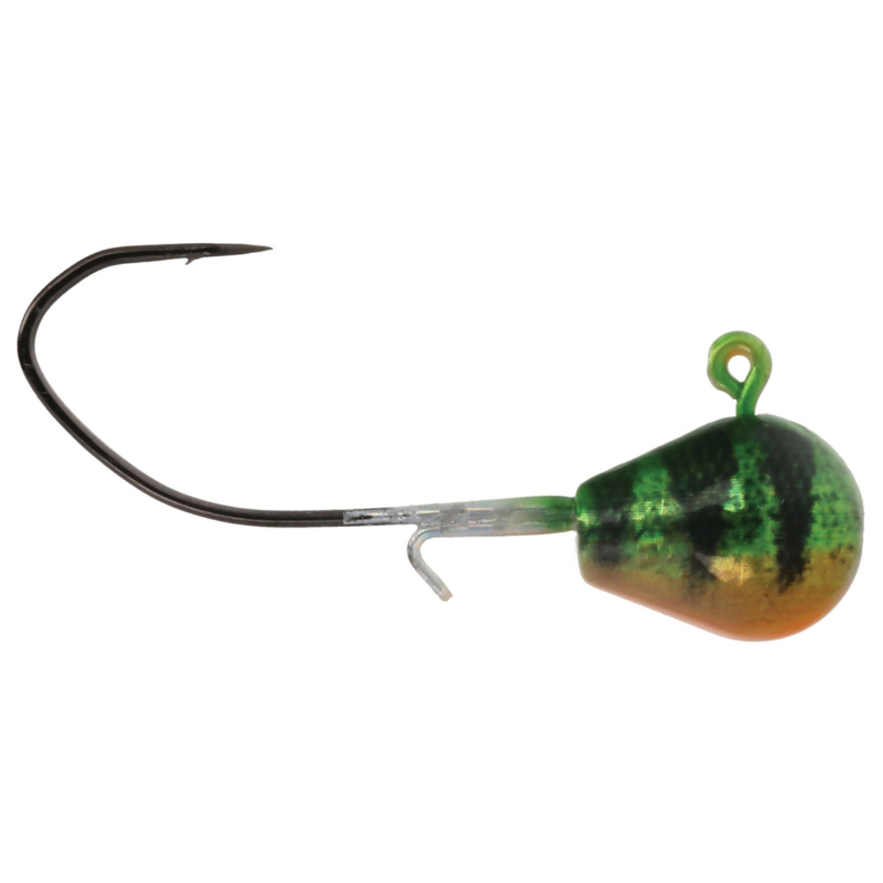 Eagle Claw Pro-V Teardrop Jig Head color Perch