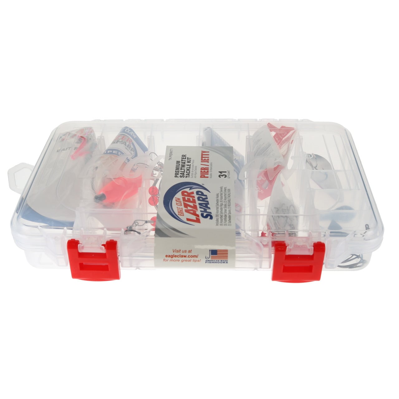 Eagle Claw Pier/Jetty Saltwater Tackle Kit front angle