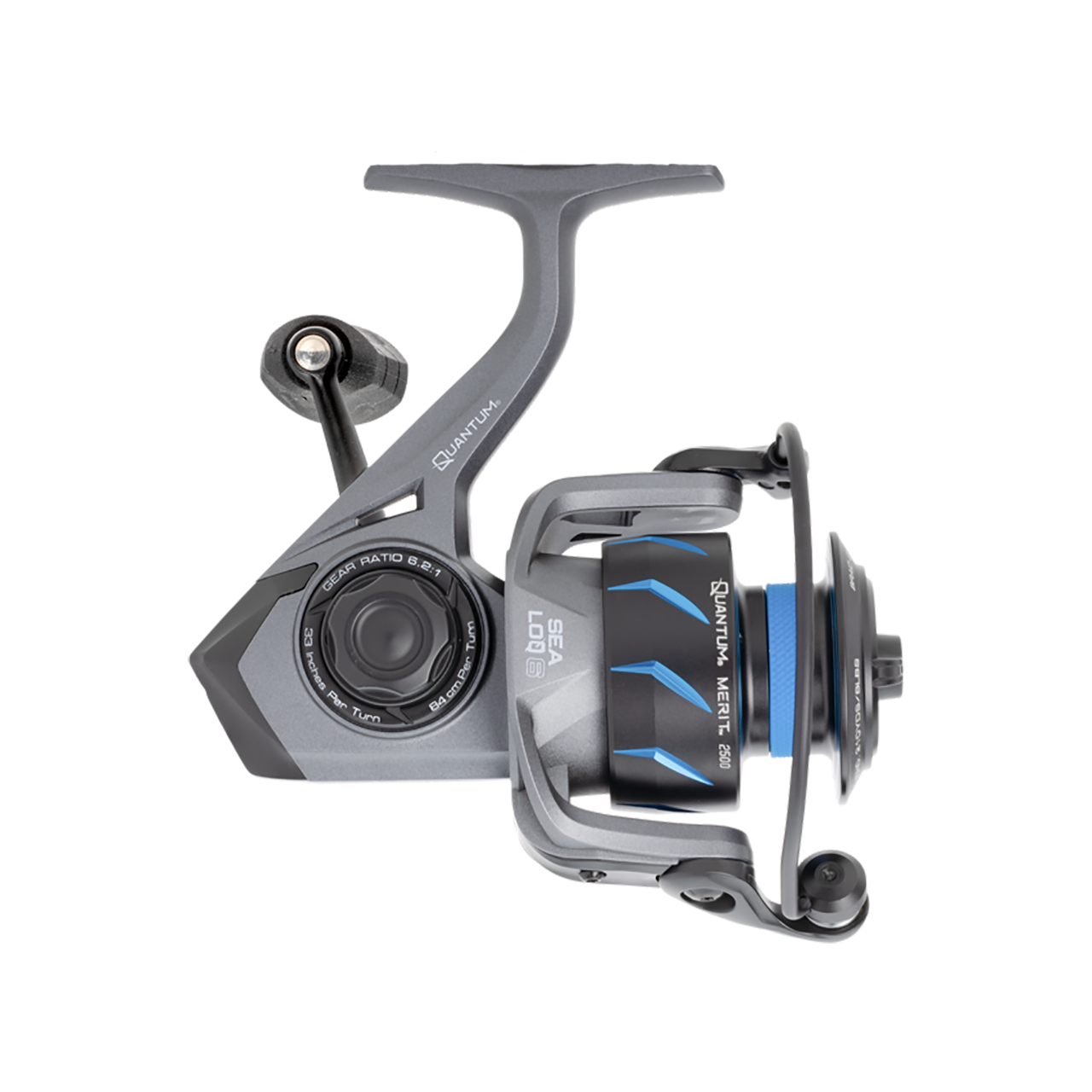 Quantum Merit Spinning Reel model MT2500.B2 side view