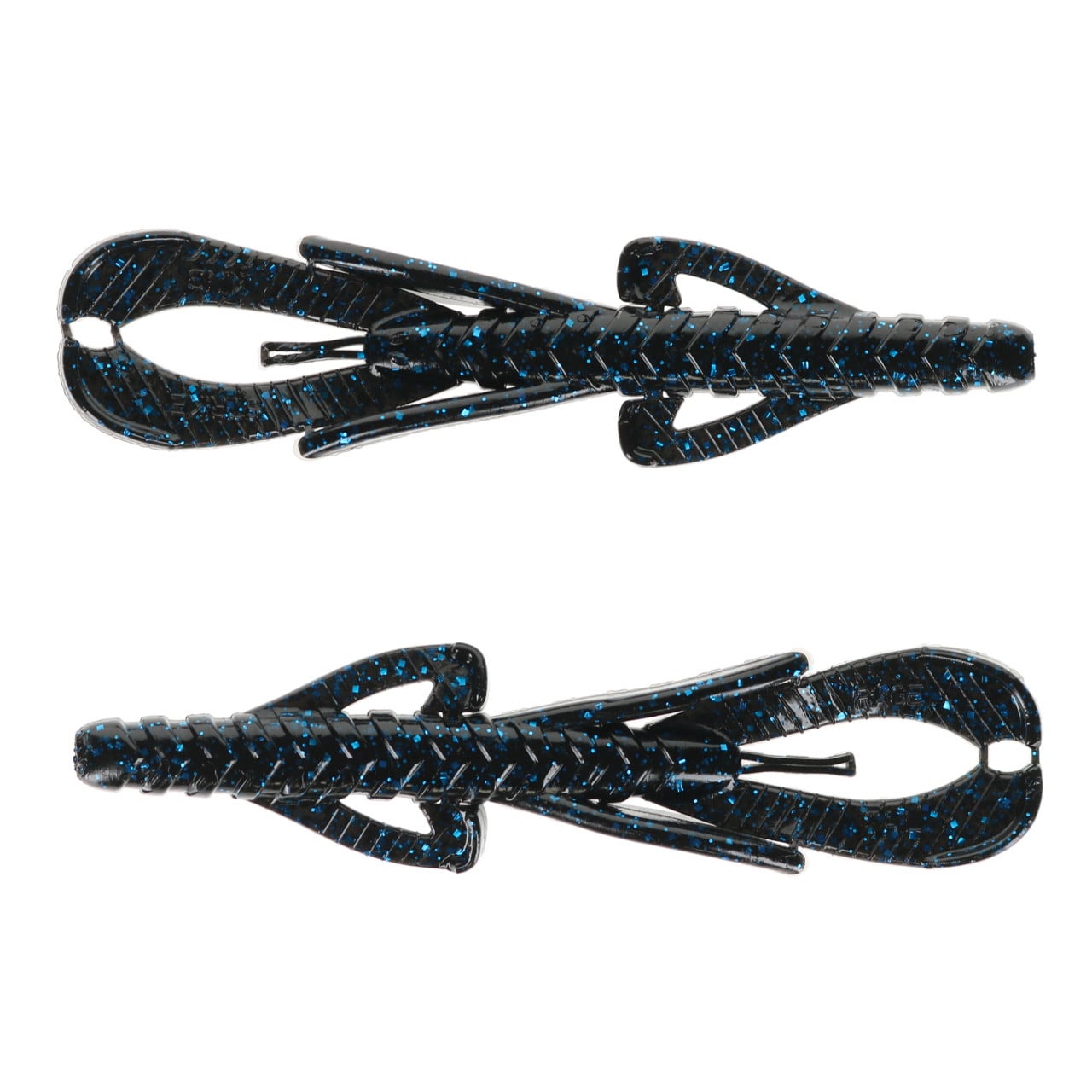 Strike King Rage Hawg color Black Blue Flake