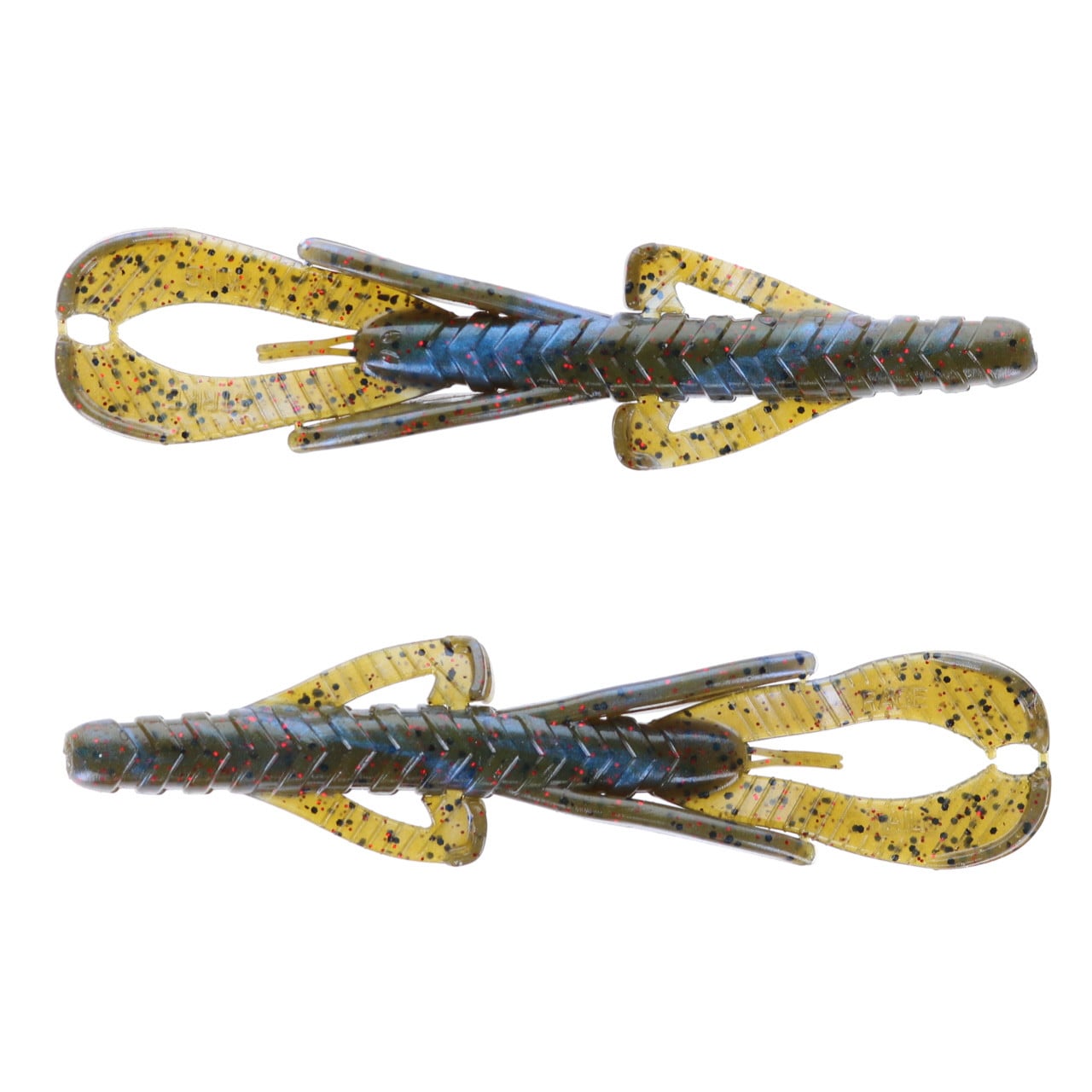 Strike King Rage Hawg color Blue Craw Red Flake