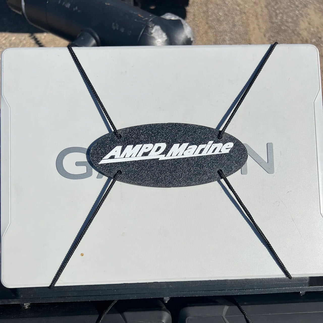 AMPD Marine Graph Cover Holder in use