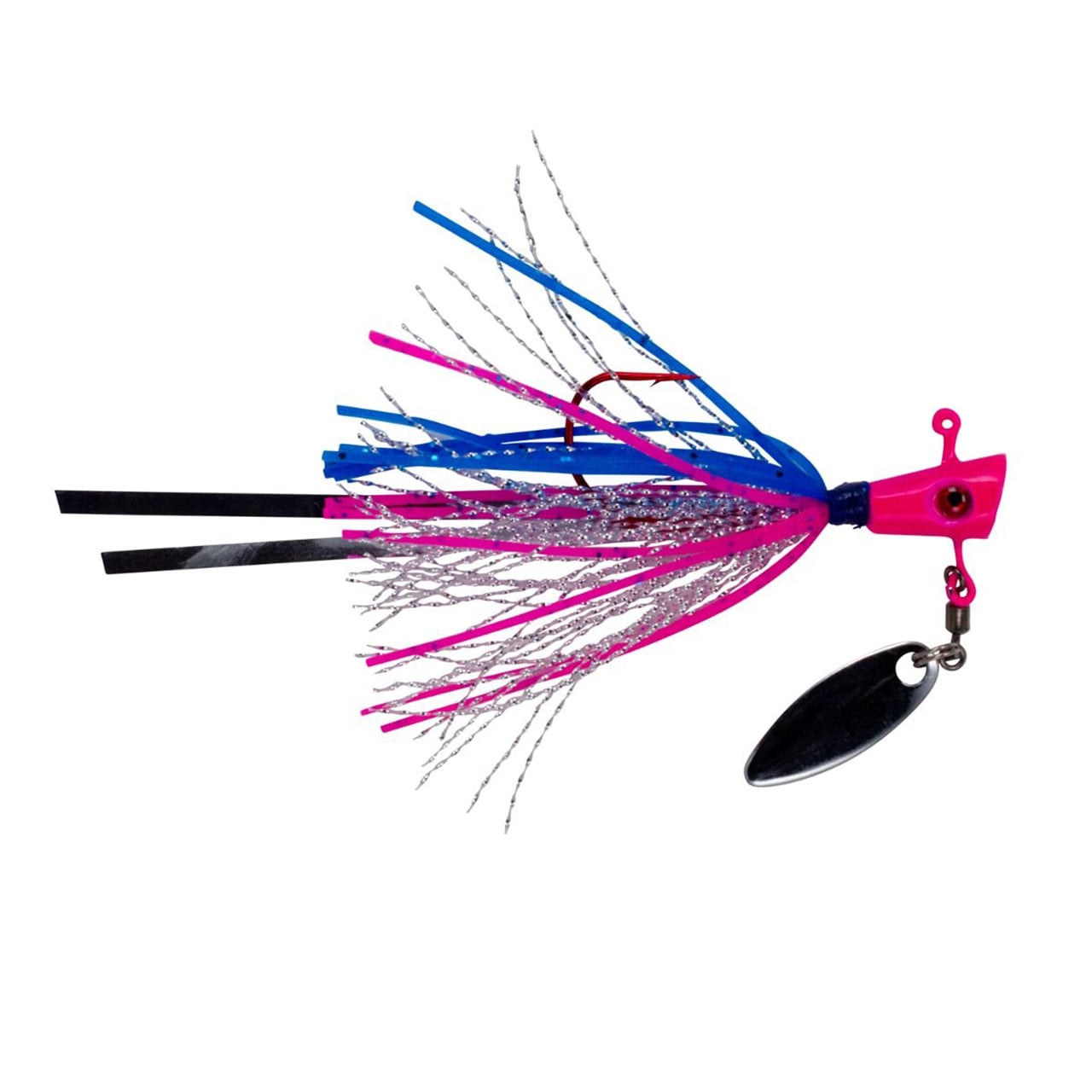 Leland's Lures Crappie Magnet Fin Spin Pro Jig color Les Pink