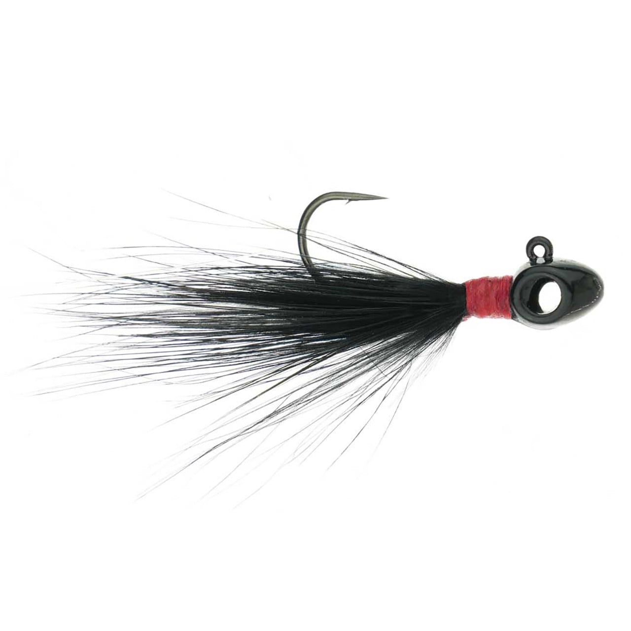 Leland's Lures Eye Hole Tungsten Popeye Jig color Black