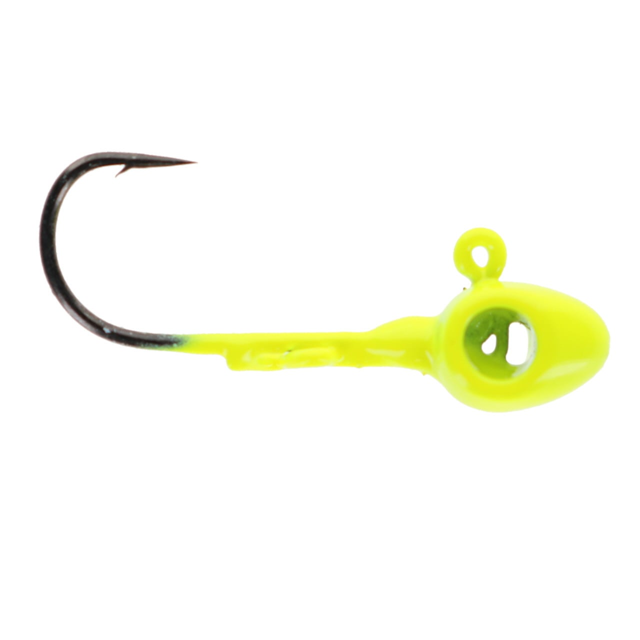 Leland's Lures Eye Hole Tungsten Jig color Chartreuse