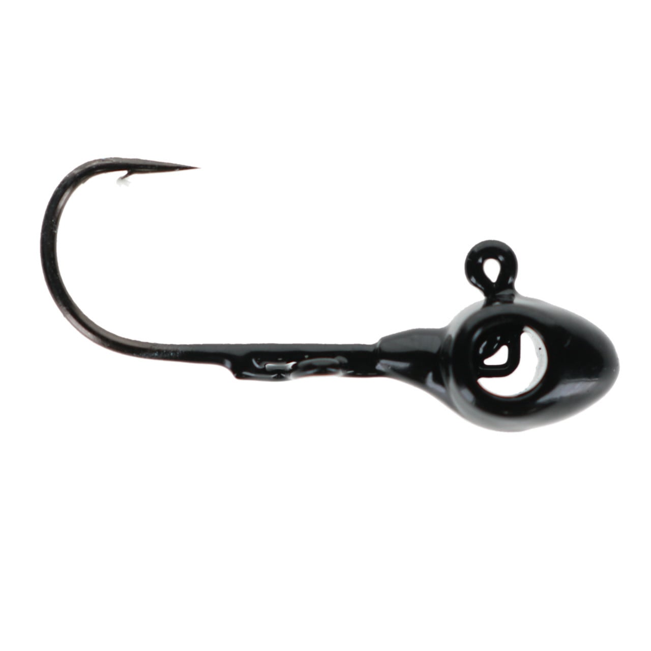 Leland's Lures Eye Hole Tungsten Jig color Black