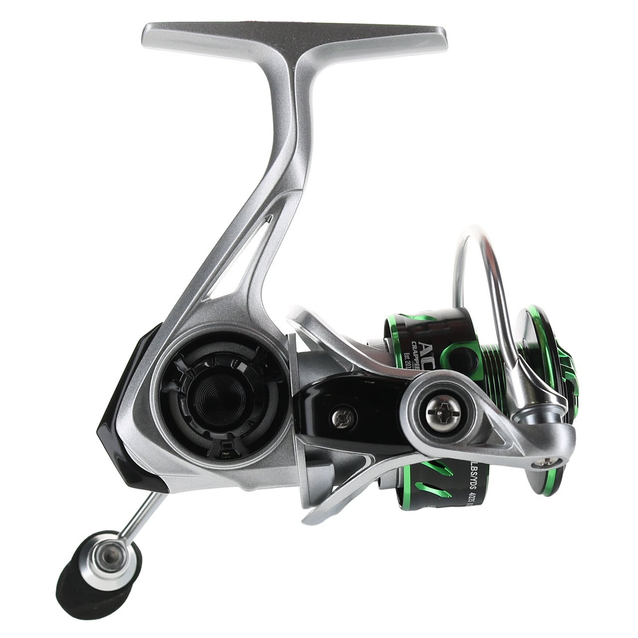 ACC Crappie Legacy X Spinning Reel side view