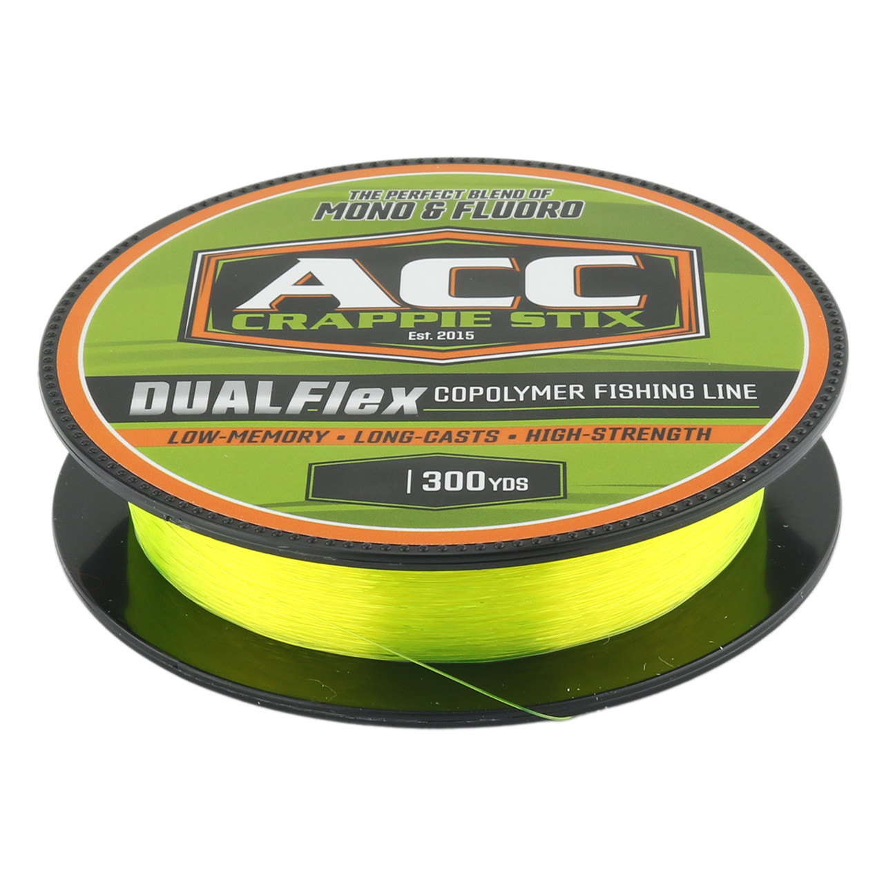 ACC Crappie DualFlex Copolymer Fishing Line color Hi-Vis Yellow