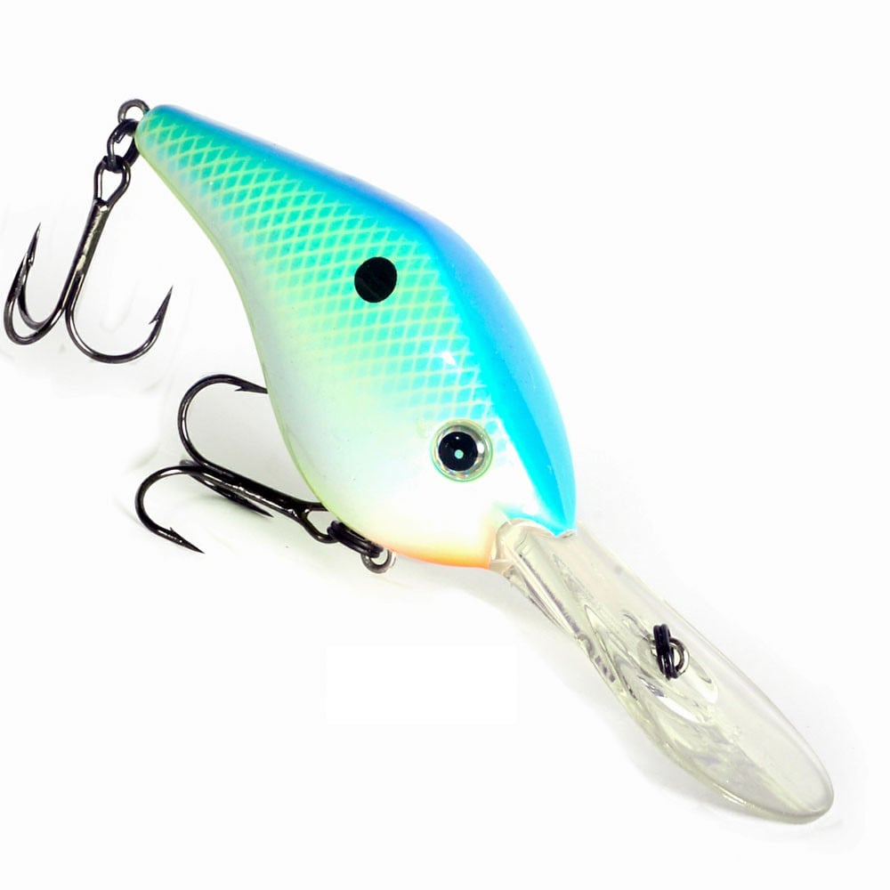 Bassmooch Z Boss 6 Crankbait color Blue moon with hooks