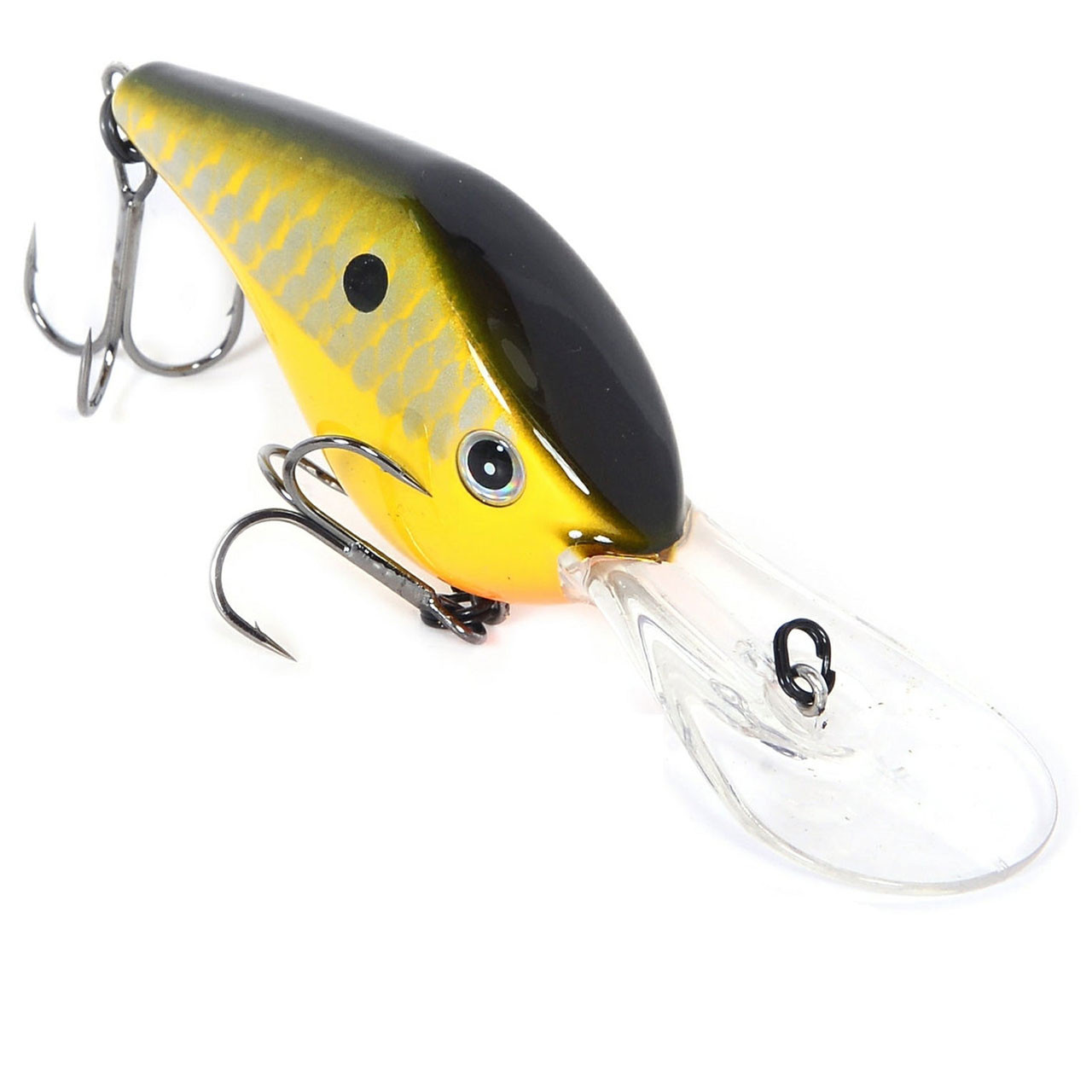 Bassmooch Z Boss 10 Crankbait color Pepperoni and Mushroom with hooks
