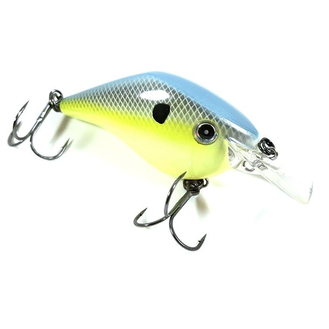 Bassmooch Big Boss Crankbait color Hot Mess with Hooks
