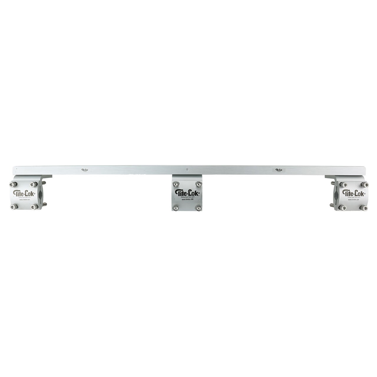 Tite-Lok Rail Mounted Track size 24 in. showing the rail clamps