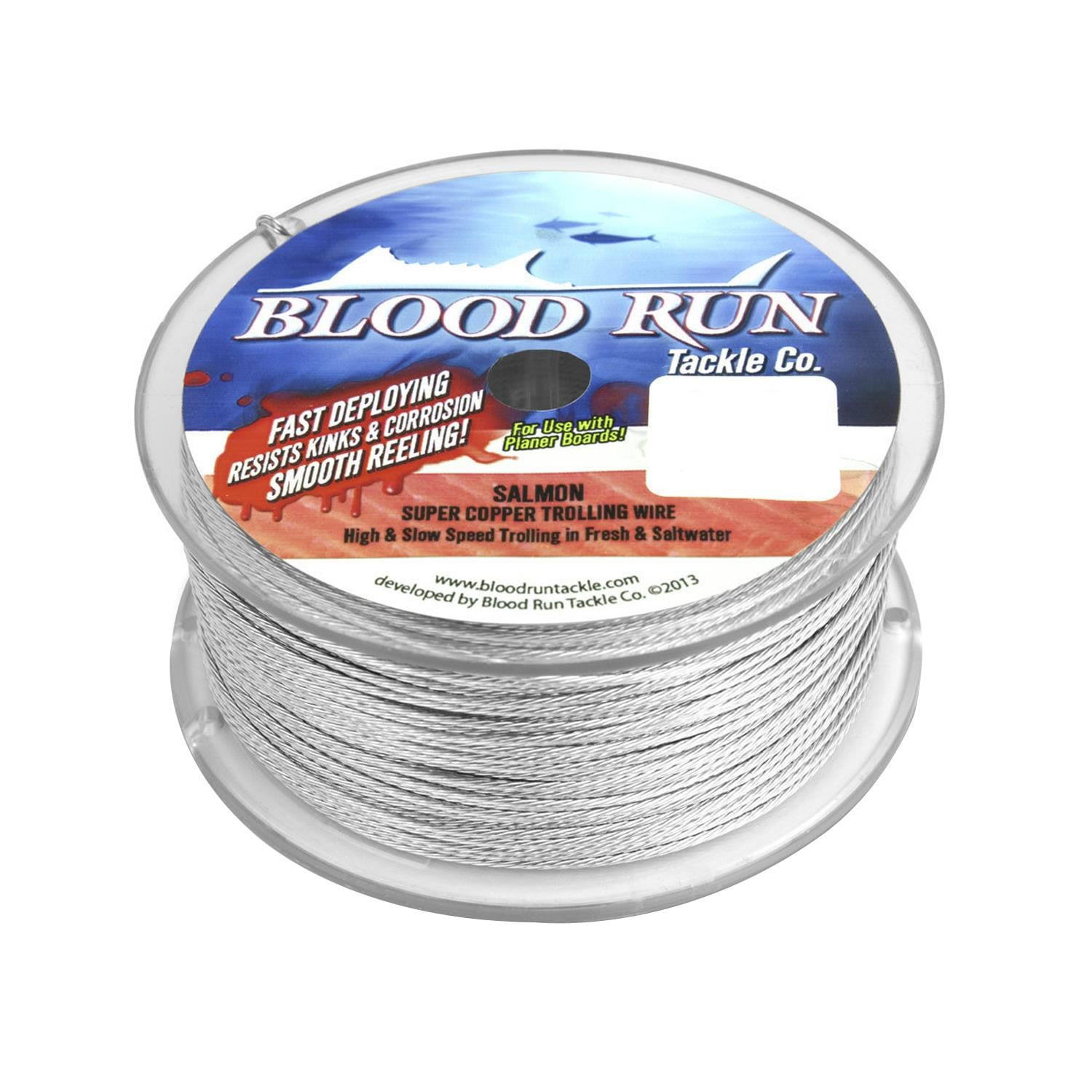 Blood Run Tackle Super Copper Trolling Wire Nickle