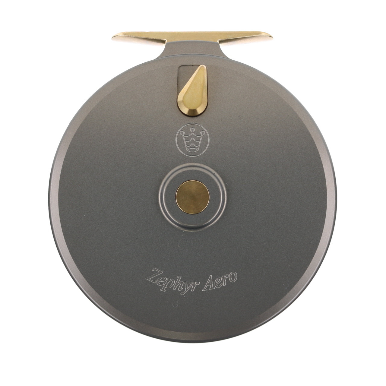 Kingpin Zephyr Aero Centerpin Reel color Grey back