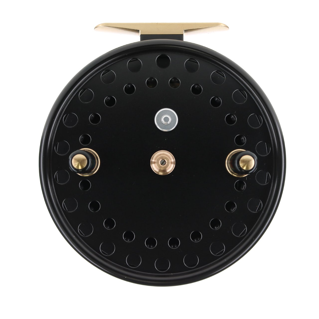 Kingpin Zephyr Aero Centerpin Reel color Black front