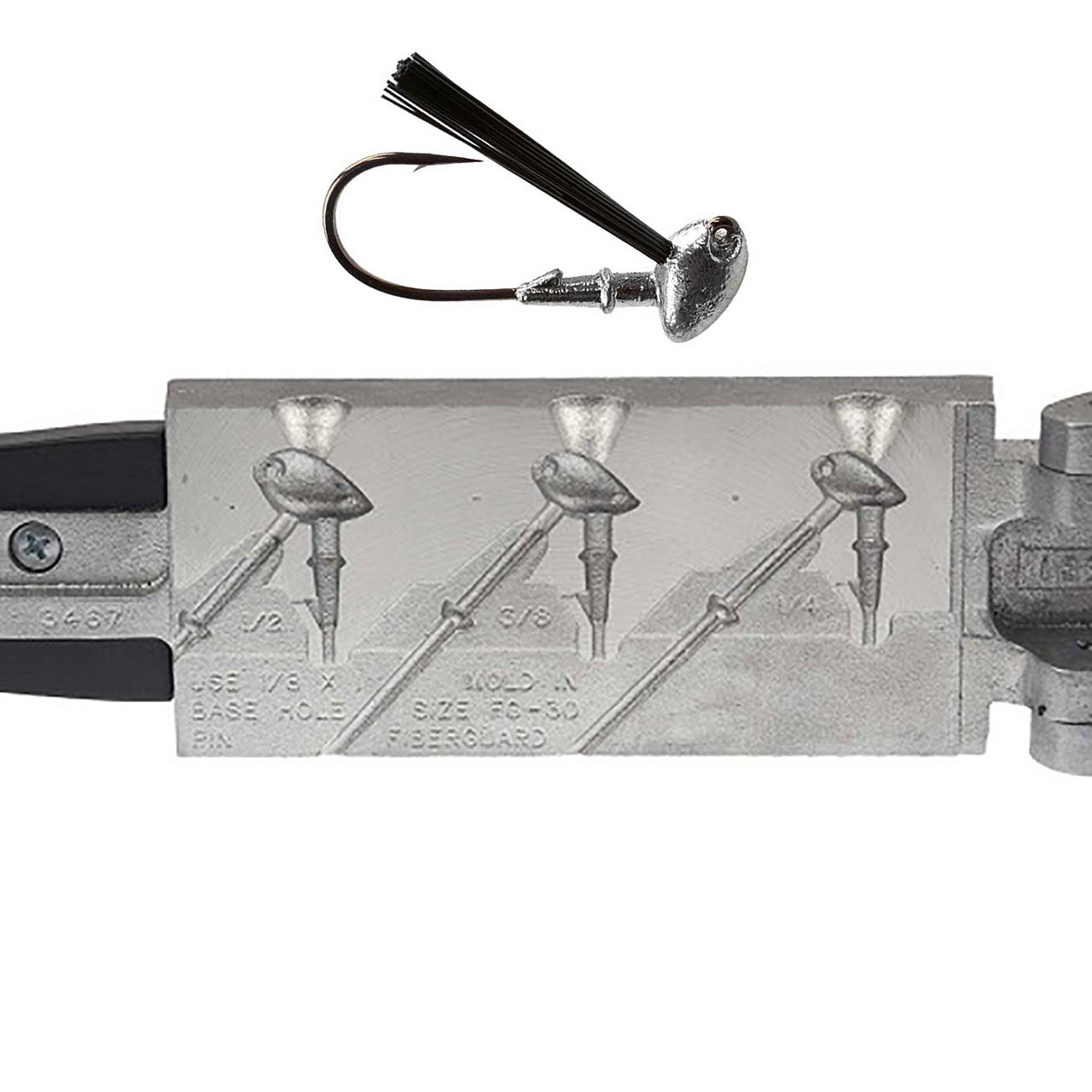 Do-It Weedless Brush Jig Mold jig is for display purposes only