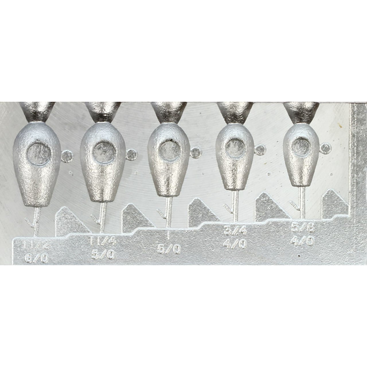 Do-It Teardrop with Wire Keeper Jig Mold for sizes 5/8, 3/4, 1, 1 1/4, & 1 1/2 oz.