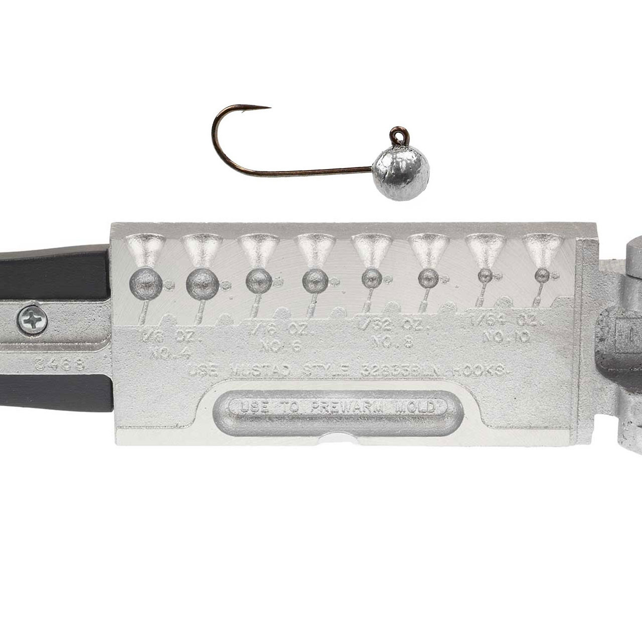 Do-It Round Head Steelhead Jig Mold for sizes 1/64, 1/32, 1/16, & 1/8 oz.