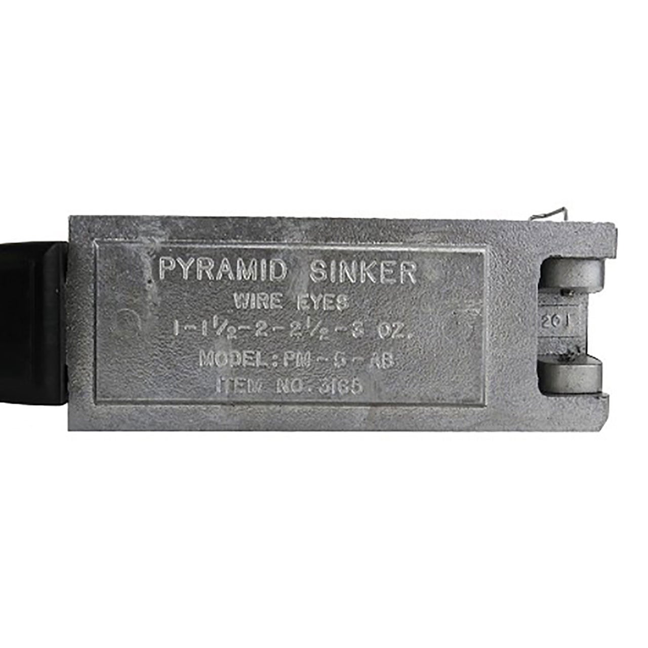 Do-It Pyramid Sinker Mold for sizes 1, 1 1/2, 2, 2 1/2, & 3 oz. back