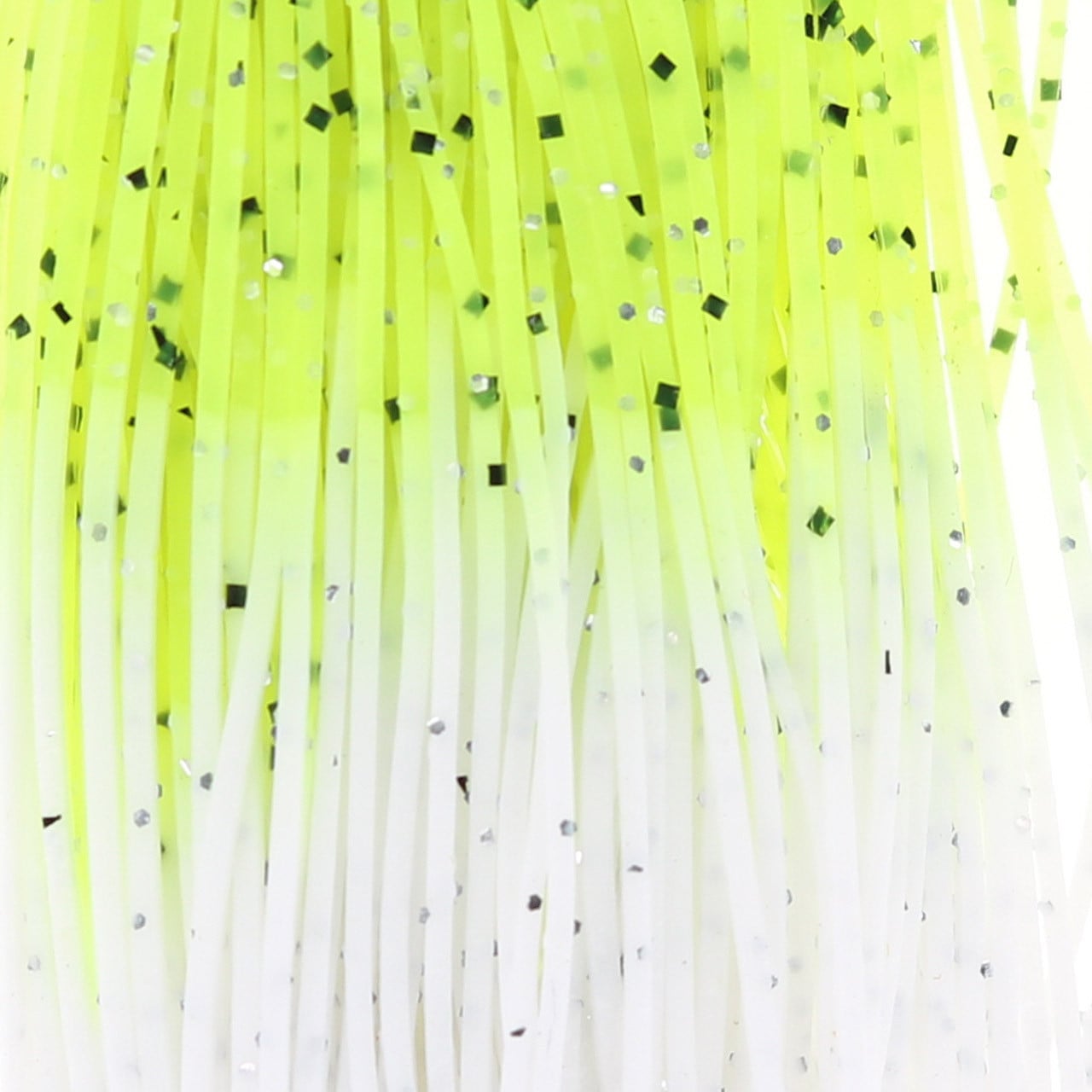 Do-It Silicone Tabs - Fire Tip Series color White-Chartreuse Tip